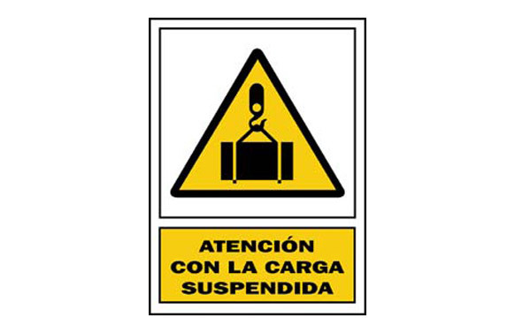 SEÑAL CARGA SUSPENDINDA PVC 337 PLA-CAT