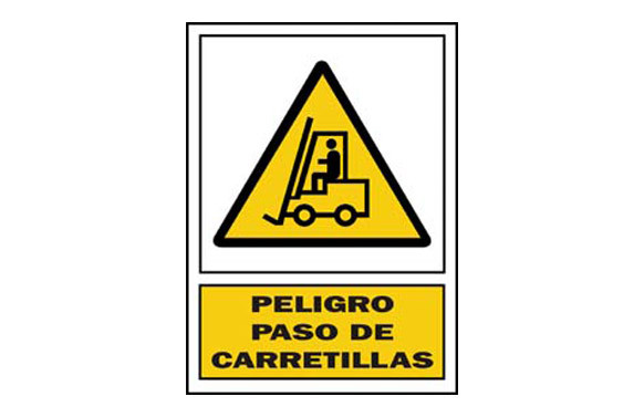 SEÑAL PASO CARRETILLA PVC 336 PLA-CAT