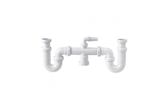 SIFON CURVO DOBLE EXTENSIBLE ORIENTABLE RACOR S-30 1 1/2