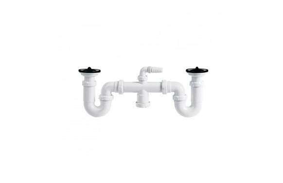 SIFON CURVO DOBLE EXTENSIBLE ORIENTABLE VALVULA S-26 1 1/2
