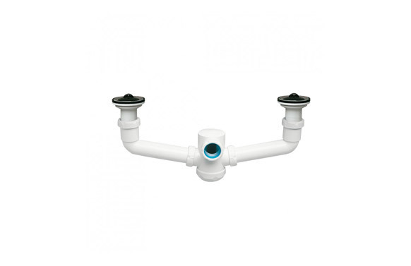 SIFON DOBLE EXTENSIBLE HORIZONTAL VALVULA S-10 1 1/2