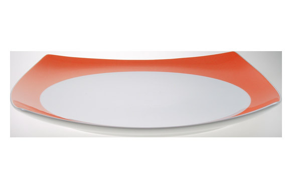 BANDEJA PORCELANA NARANJA 30CM LOTTO-4825