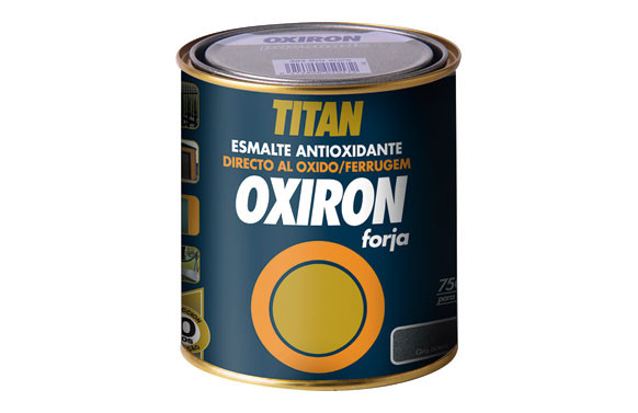 ESMALTE FORJA OXIRON 375 ML GRIS ACERO