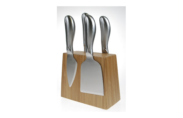 CUCHILLOS QUESO 4 UNIDADES + TACO BAMBU