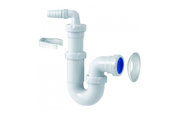 SIFON CURVO EXTENSIBLE ELECTRODOMESTICO S-118 1 1/2