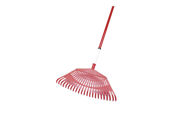 ESCOBA POLIPROPILENO 23 DIENTES 56CM. CON MANGO EXTENSIBLE DE 110 A 200 CM.