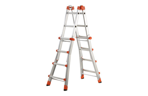 ESCALERA TELESCOPICA ALUMINIO 5+5 PELDAÑOS