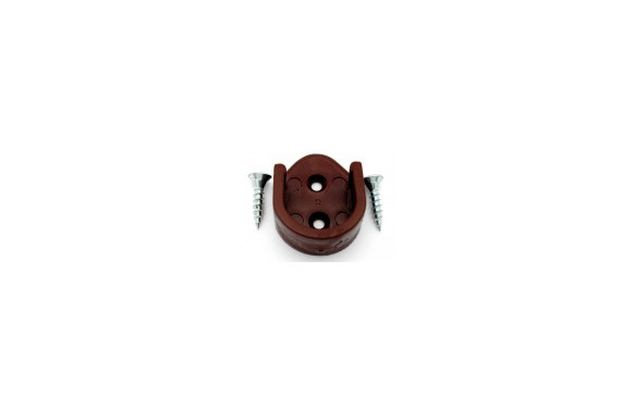 SOPORTE BARRA ARMARIO (2 UNI) MARRON