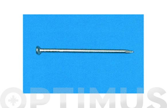 PUNTA ACERO CABEZA PLANA ZINCADA 1,50X25 MM