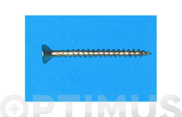 TIRAFONDO CABEZA PLANA POZI LATONADO 4X20 MM