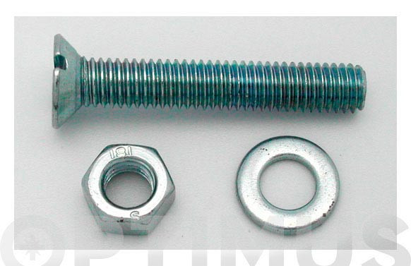 TORNILLO C/PLANA+TUERCA+ARANDELA M-4X30 MM