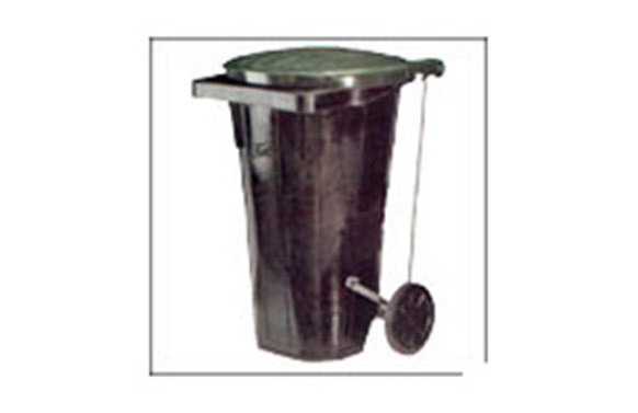CUBO CON ASA PLASTICO NEGRO 20 L