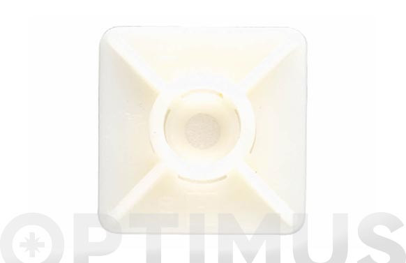 BASE ADHESIVA PARA BRIDAS NYLON 27X27 NEGRA