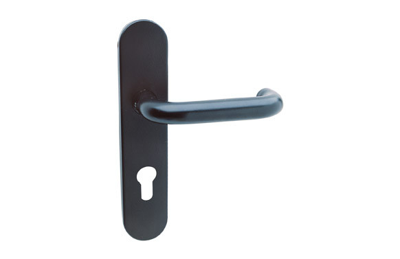 MANILLA CORTAFUEGO SERIE MONOBLOC NEGRO MATE CON BOCALLAVE 72