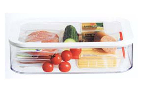 BOTE HERMETICO ACRILICO MODULA4800 ML CON BANDEJA BLANCO