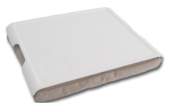 BANDEJA CAMA CON COJIN MASIA BLANCA/BEIGE