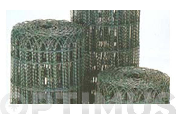 TELA METALICA VERDE FLORITOR 10 MT ALTURA 65 CM