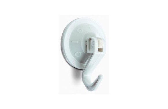 COLGADOR ARTICULADO CON VENTOSA BLANCO