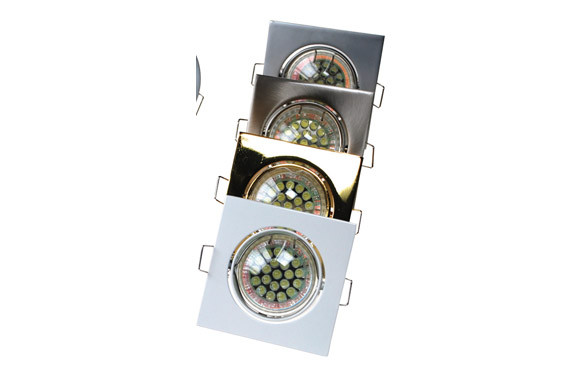 EMPOTRABLE LED BASCULANTE CUADRADO 220V ORO