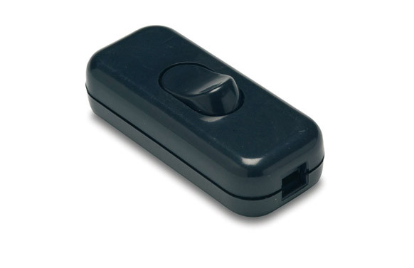 INTERRUPTOR DE PASO 2A-250V NEGRO