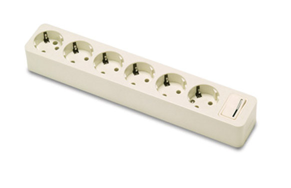 BASE MULTIPLE CON INTERRUPTOR 6 TOMAS