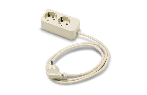 BASE MULTIPLE SIN INTERRUPTOR 2 TOMAS 1.5MT