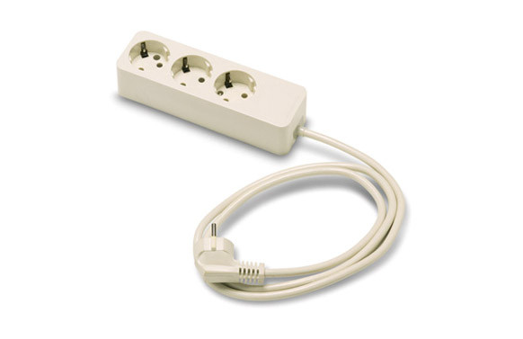 BASE MULTIPLE SIN INTERRUPTOR 3 TOMAS 1.5MT