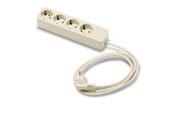 BASE MULTIPLE SIN INTERRUPTOR 4 TOMAS 1.5MT