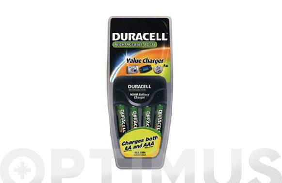 CARGADOR PILAS DURACELL INCL.4AA