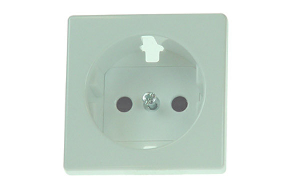 TAPA BASE ENCHUFE 2P+TT BLANCO SERIE 82