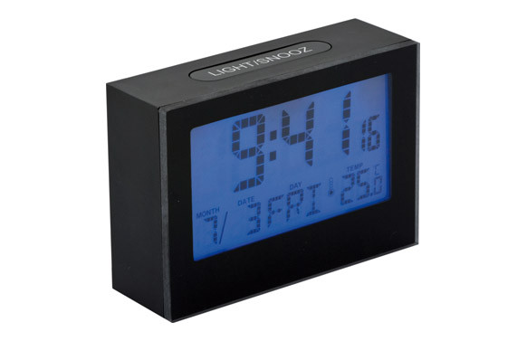 DESPERTADOR DIGITAL LCD NEGRO