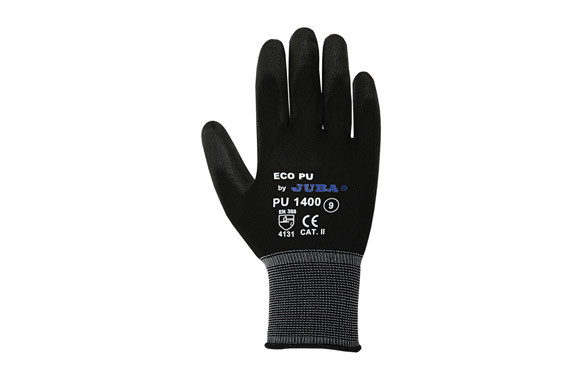 GUANTE NYLON/PU \"ECO-PU\" NEGRO T/10