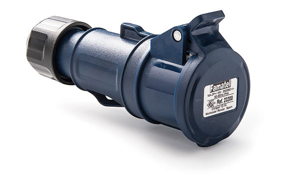 BASE AEREA CETAC 2P+T 16A 230V IP44