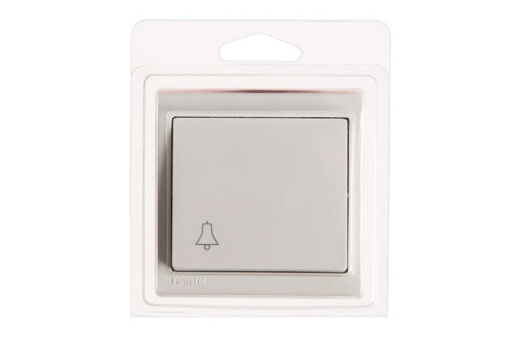 PULSADOR TIMBRE SUPERFICIE 10A BLANCO