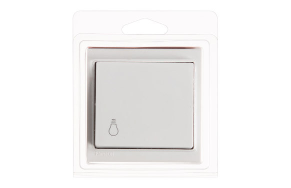 PULSADOR LUZ SUPERFICIE 10A BLANCO