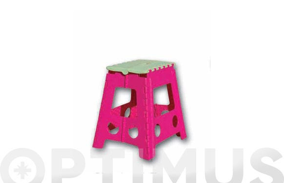 TABURETE PLEGABLE PLASTICO 23X34X27 CM TB1 COLORES SURTIDOS