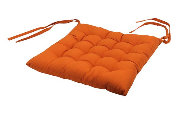 COJIN SILLA LINEAL 40X40 CM NARANJA