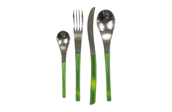 CUBERTERIA COLOR 24 PIEZAS MOVIE VERDE