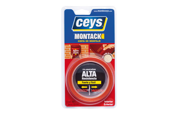 CINTA MONTAJE MONTACK EXPRESS 2,5 M X 19 MM