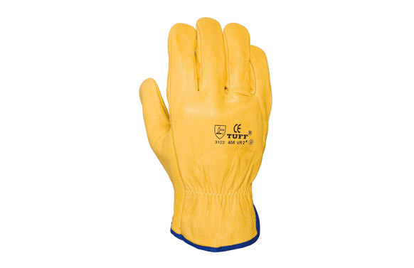 GUANTE PIEL FLOR VACUNO CORTO AMARILLO T/8