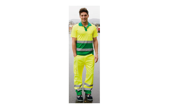 POLO COOLWAY ALTA VISIBILIDAD T.M AMARILLO/VERDE