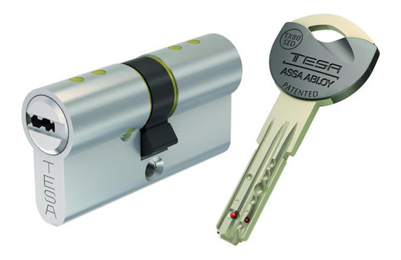 CILINDRO TX80 NIQUEL LLAVE PUNTOS35-35