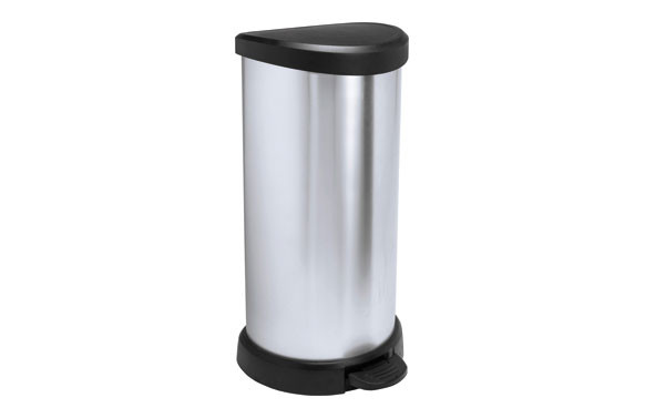 CUBO PEDAL METAL BIN CURVER 40L-METAL