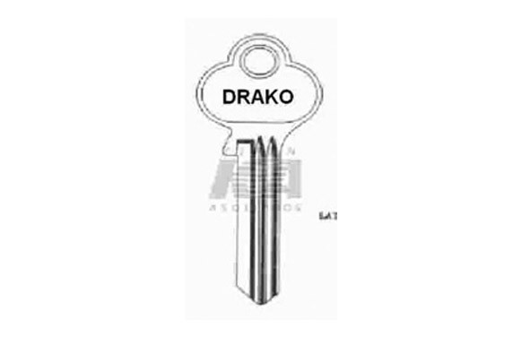 LLAVE EN BRUTO CANDADO DRAKO DRK 30