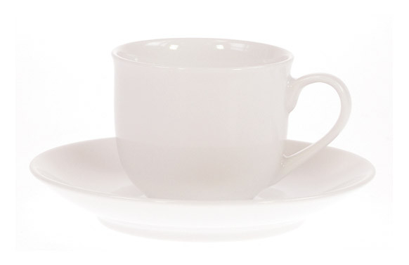 TAZA CAFE C/PLATO PORCEL.BLANCABLANCA
