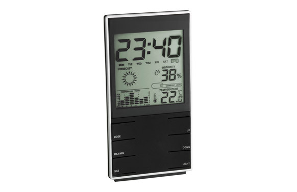 ESTACION MET DIGITAL CON RELOJ C 35110201-NEGRA