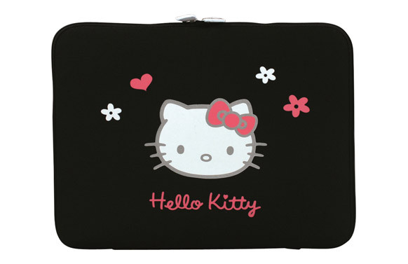 FUNDA TABLET HELLO KITTY 10-12\" NEGRO