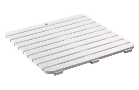 TARIMA PLATO DUCHA 55 X 55 CM BLANCO