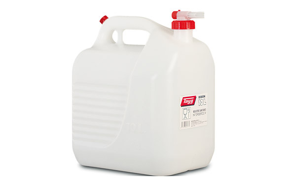 BIDON PLASTICO ALIMENTARIO CON GRIFO 10L