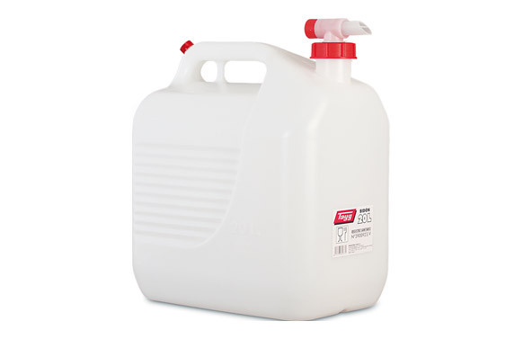 BIDON PLASTICO ALIMENTARIO CON GRIFO 20L